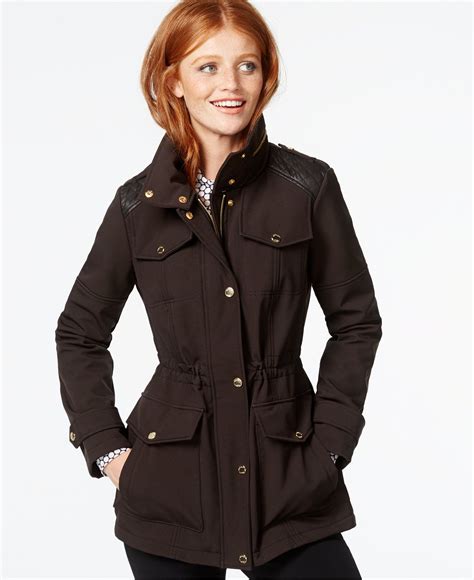 michael kors maroon jacket|michael kors anorak jacket women.